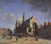 The Market Place and the Grote Kerk at Haarlem